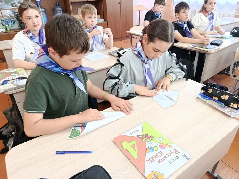 👍Ученики 4А класса школы Флагманской школы «Орлята России» приняли участие во всероссийской акции «П