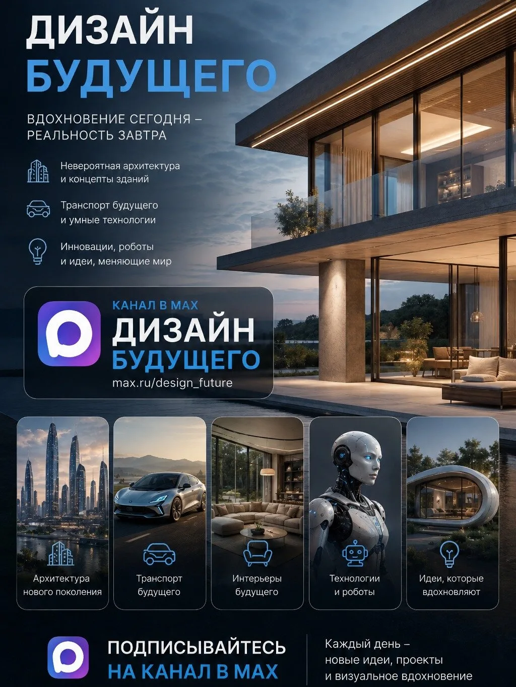 Дизайн будущего в Max