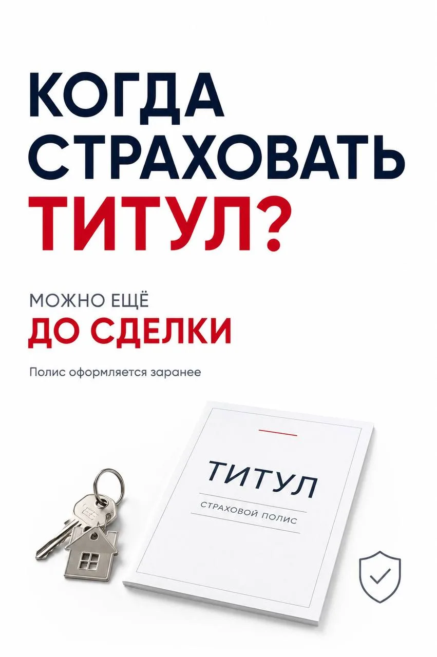 ⁉️Когда страховать титул квартиры?