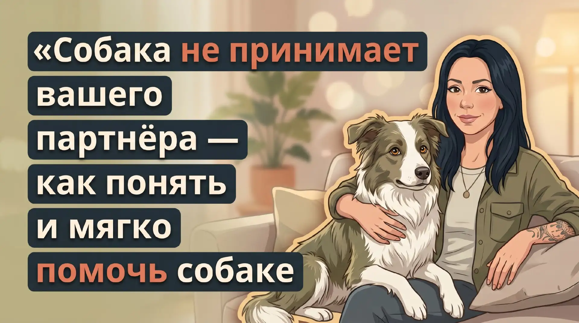 Собака не принимает партнёра: мягкая коррекция поведения 🐶