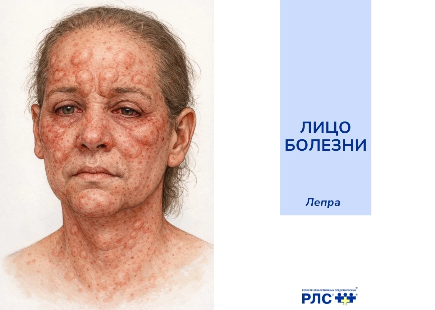 Продолжаем нашу рубрику «Лицо болезни»!

Лепра (проказа) – это хроническое инфекционное заболевание,