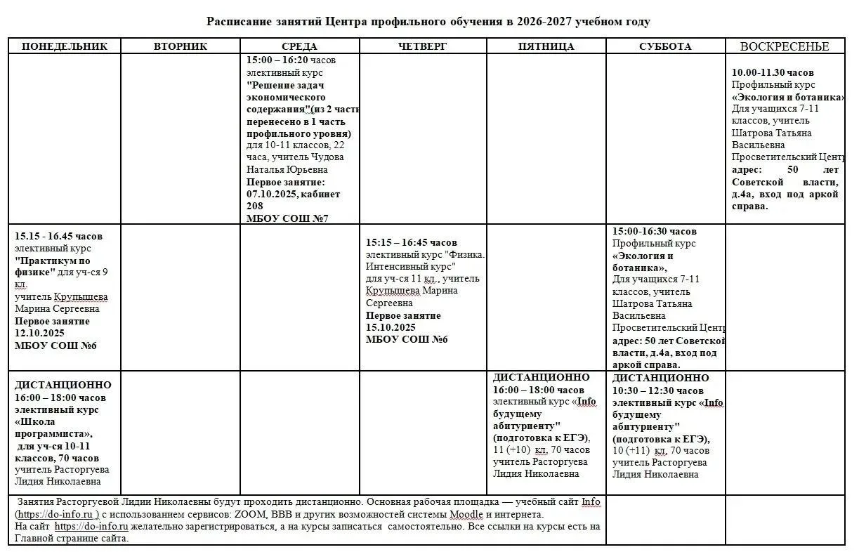 Информация для учащихся 9-11 классов!