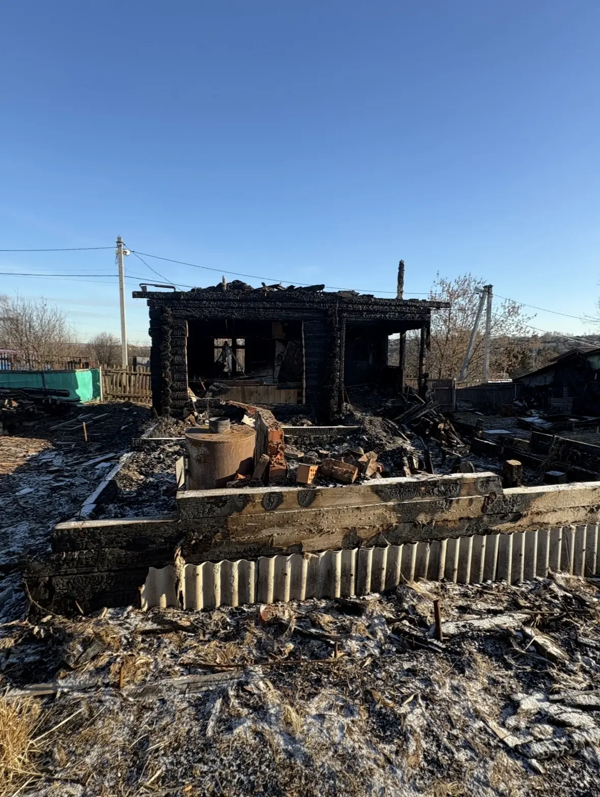Разбор горелого дома с вывозом