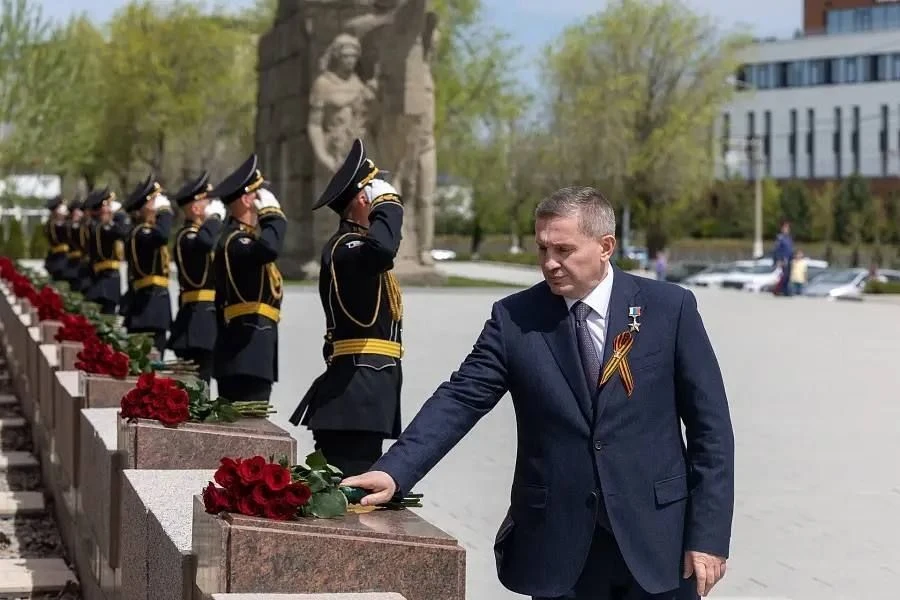 У подножия Мамаева Кургана открыли мемориальную зону «Рубеж Сталинградской доблести»Зде...