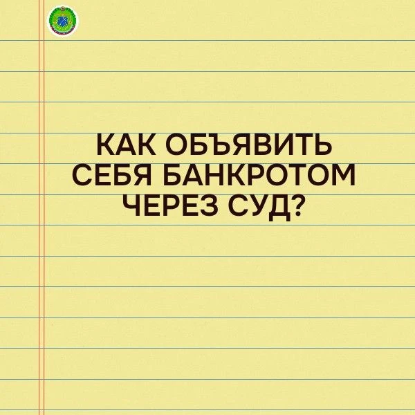 Как объявить себя банкротом через суд?

Если долгов стало слишком много, а денег нет и взять неоткуд