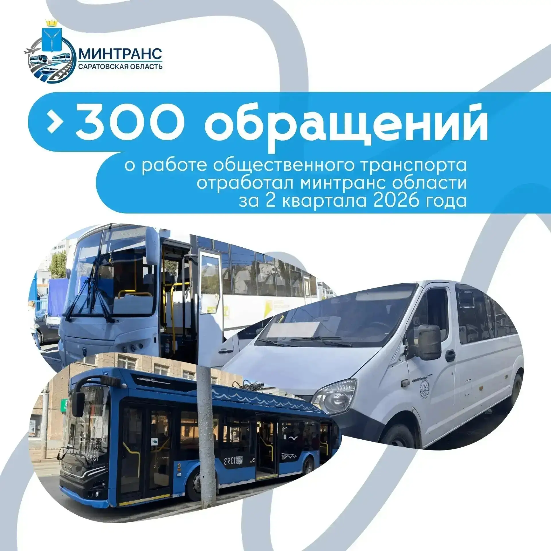 Минтранс области обработал более 300 обращений о работе общественного транспорта с начала года

С на