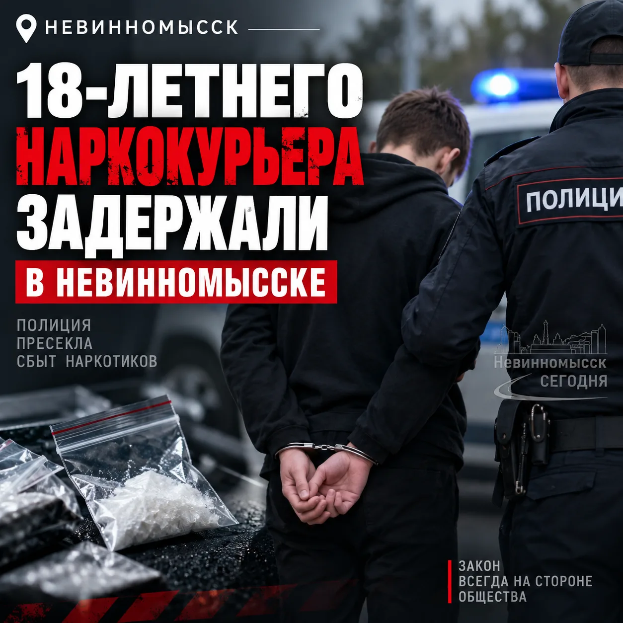 ⚡️ 18-летнего наркокурьера задержали в Невинномысске