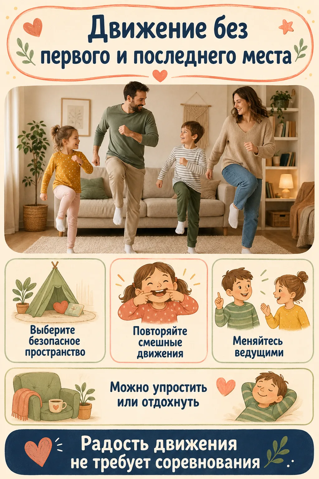 🐧 Движение без первого и последнего места