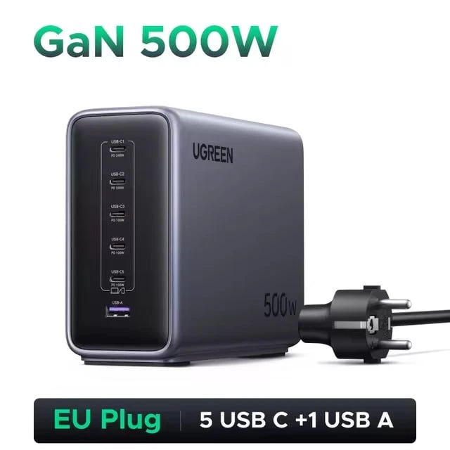 UGREEN Nexode 500 Вт зарядка.