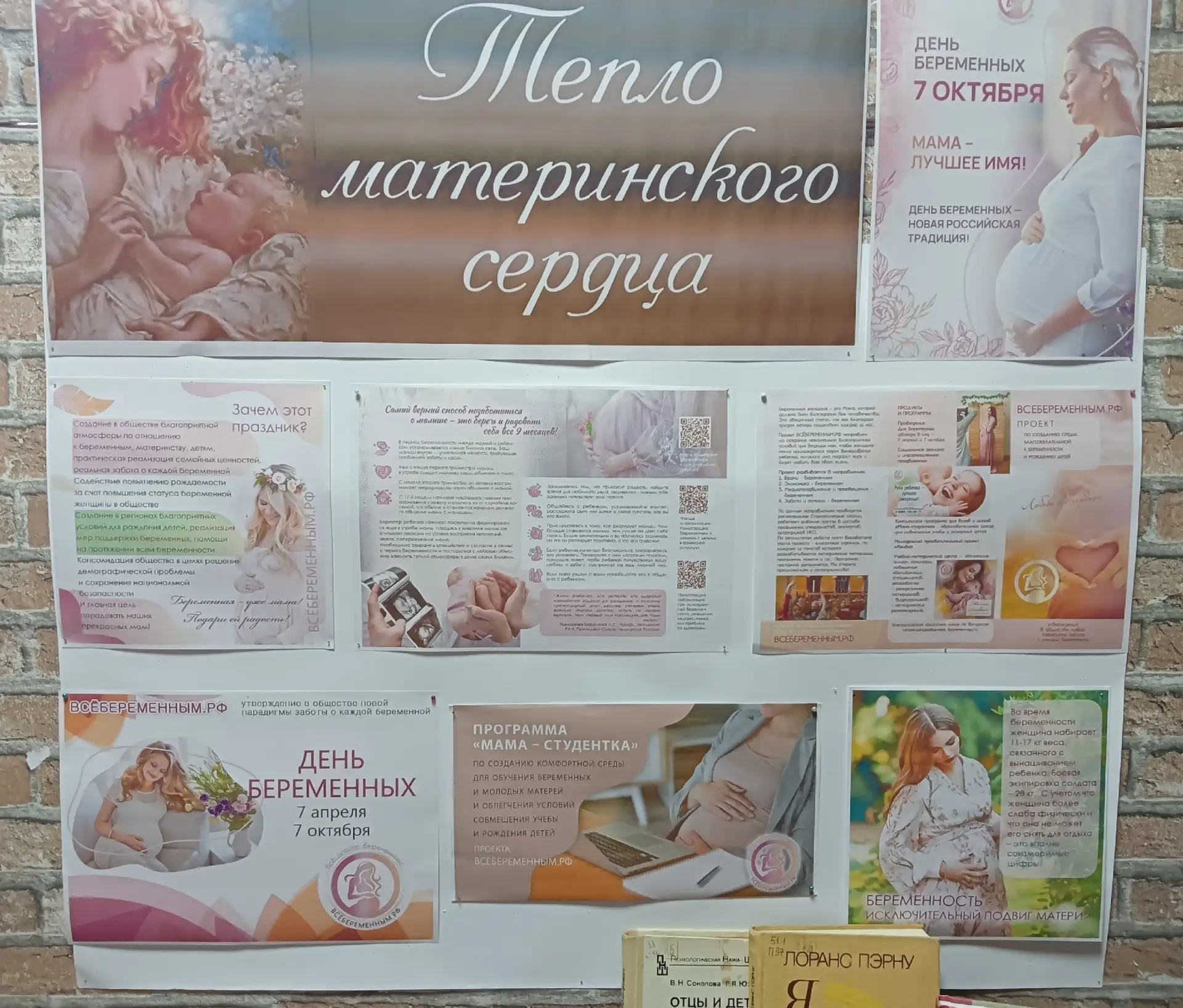 📌 В Лутугинской центральной районной библиотеки ко Дню беременных была оформлена инфор...