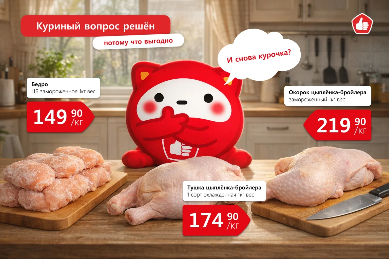 Существует теория, что 90% ужинов можно решить курицей. Остальные 10% — это когда курица уже была 9 