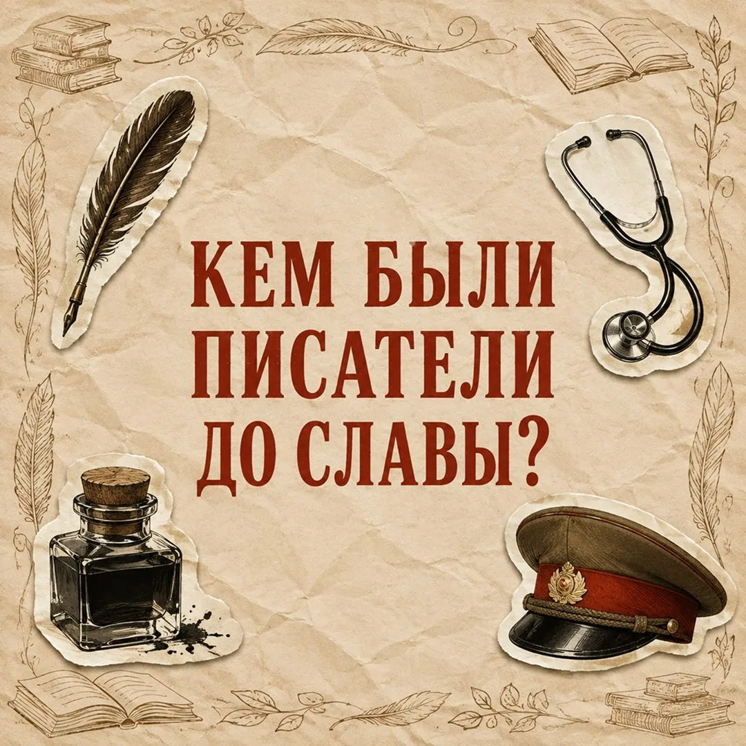 ✍️Писатели не всегда были писателями.