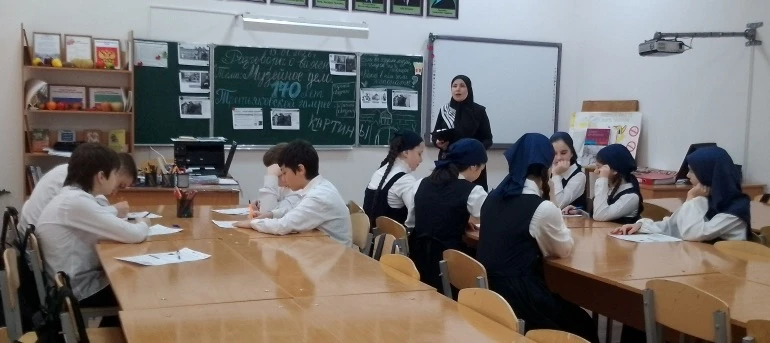 В МБОУ "СОШ № 24" г. Грозного проведены разговоры о важном.