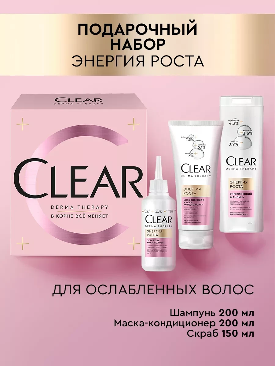 ⚡️ Подарочный набор для женщин уходовый для волос, Клиар