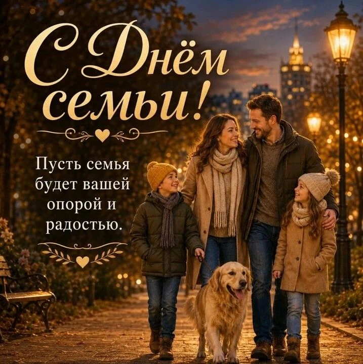 С Днём семьи, любви и верности! ❤️

Семья — это не только люди. Это ещё и мокрый нос, тёплый бок и х