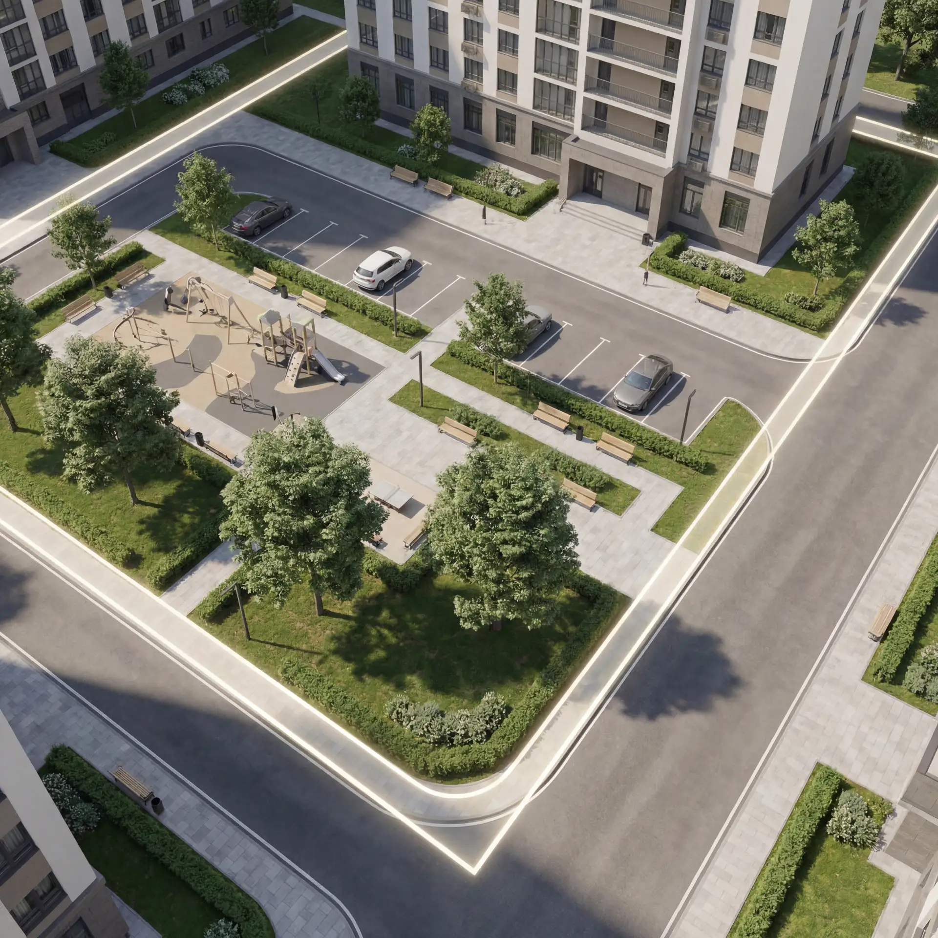 🏢 Почему важно оформить придомовую территорию