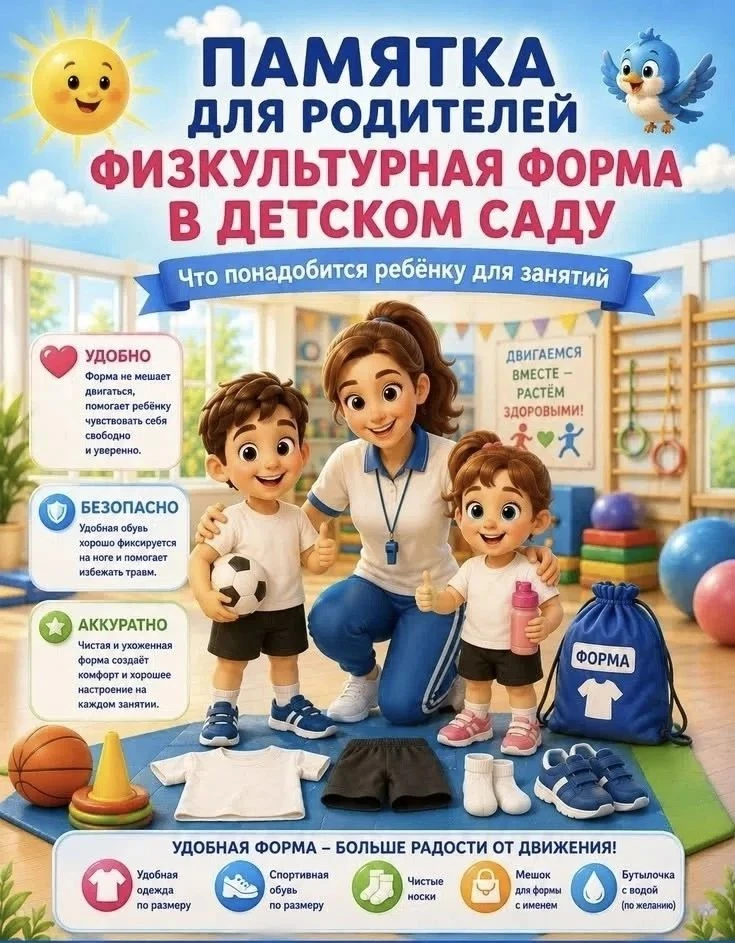 Для занятий физкультурой необходима спортивная форма и спортивная обувь))