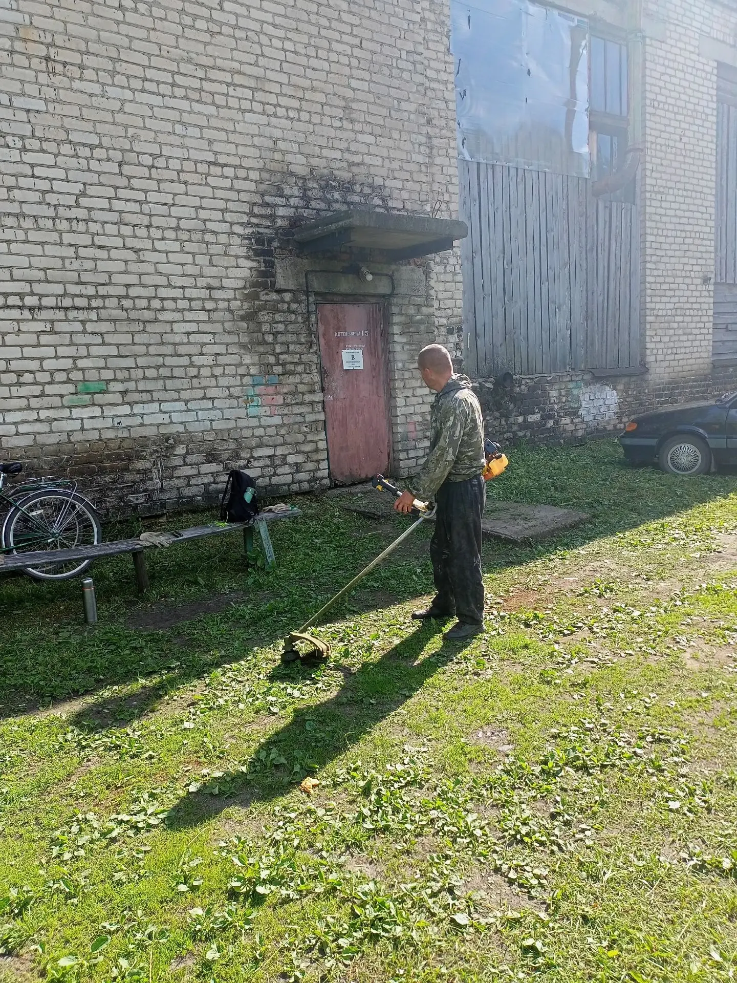 Окос травы. Котельная √15