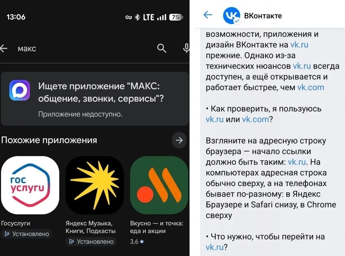 VK, МАХ, почта и облако Mail, Дзен, Юла и Одноклассники пропали из Google Play. Всего о...