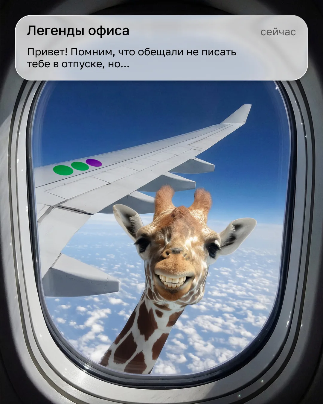 Отмазка «Я взлетаю, буду не на связи» — ВСЁ.