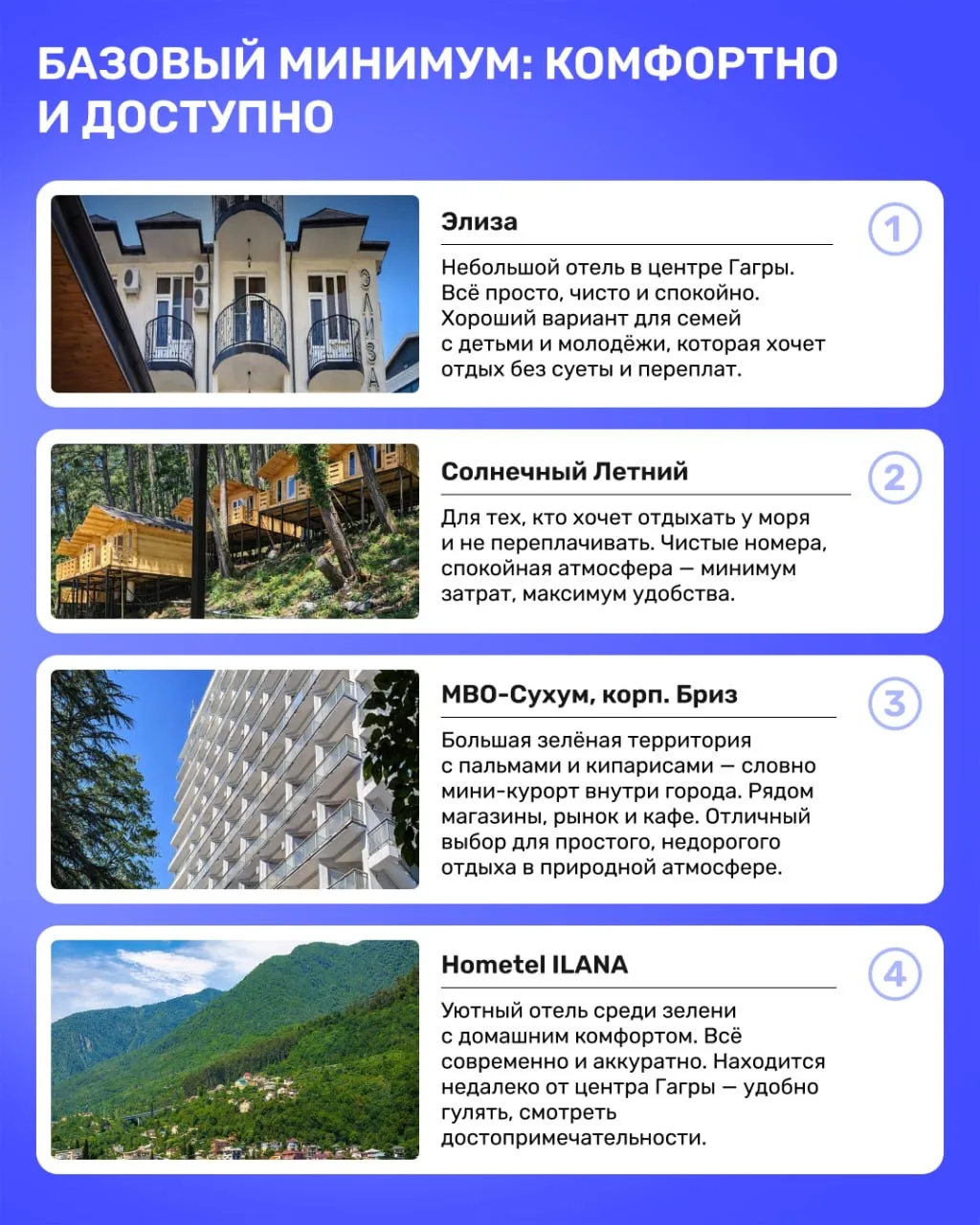 Базовый минимум — роскошный максимум. Отели Абхазии, где хорошо в любом из форматов