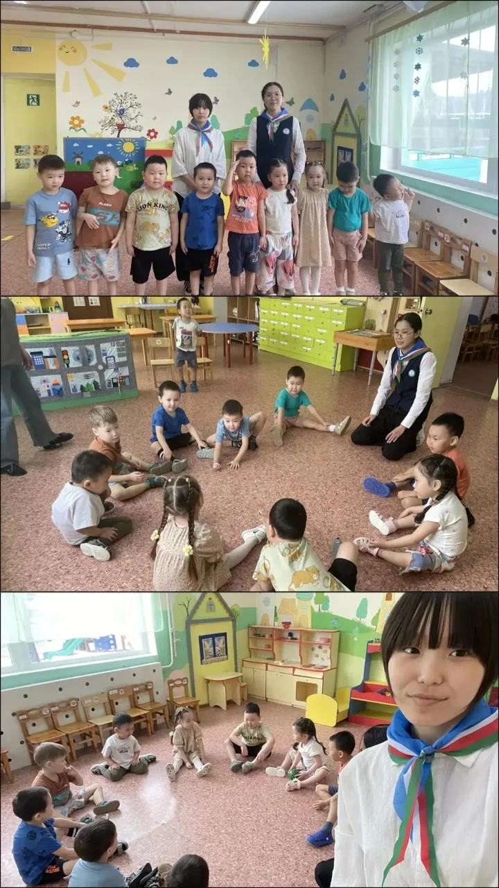 Педагогический класс нашей школы провели увлекательные занятия для воспитанников детско...