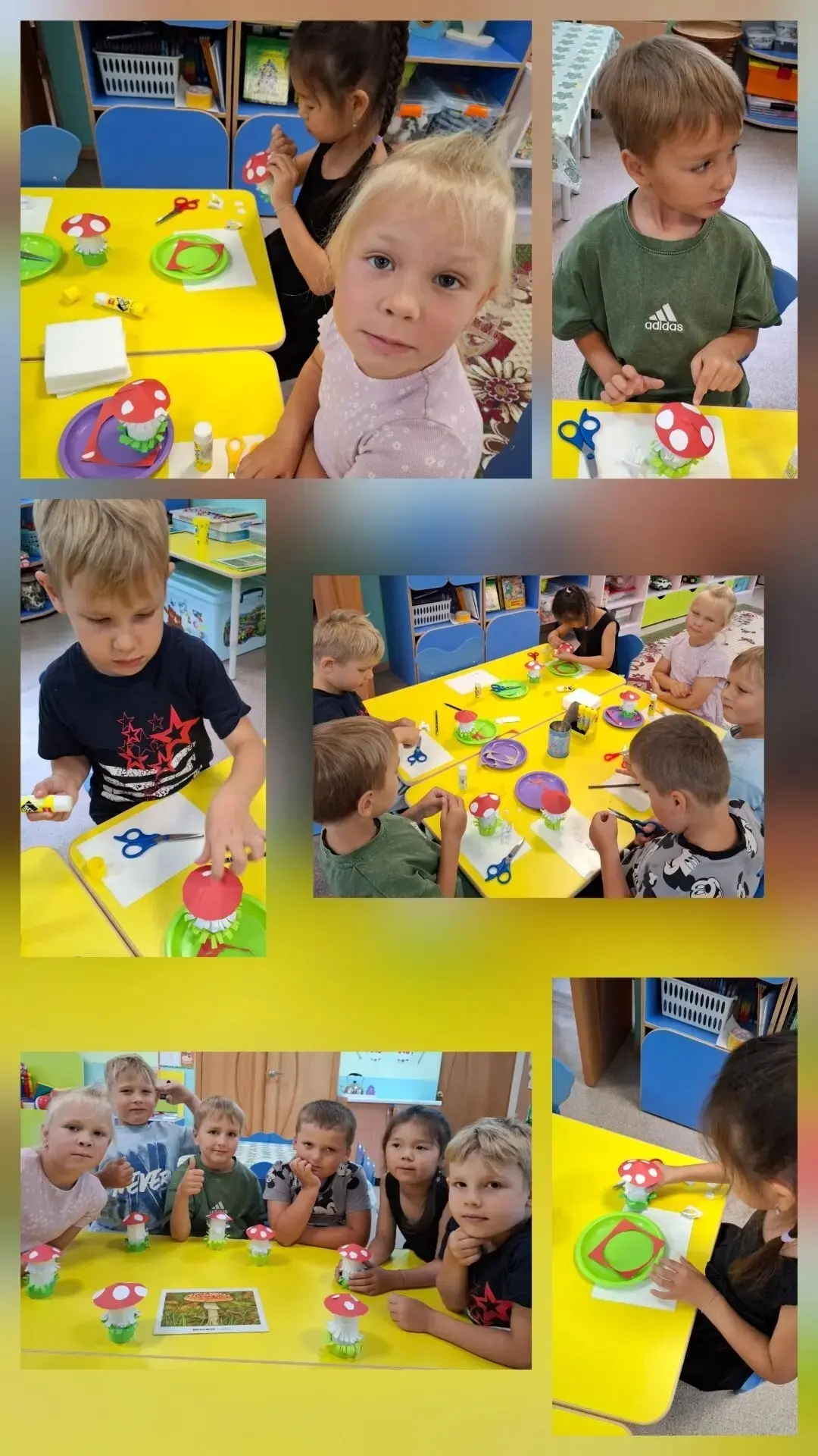 🍄 Грибная полянка для ёжика 🦔