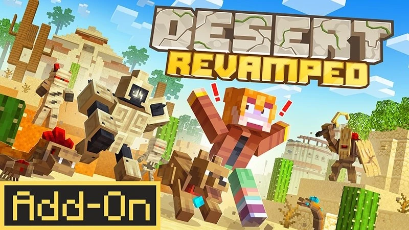 🏜️ Desert Revamped

📕 Описание:
Desert Revamped полностью обновляет пустынные биомы Minecraft, пре