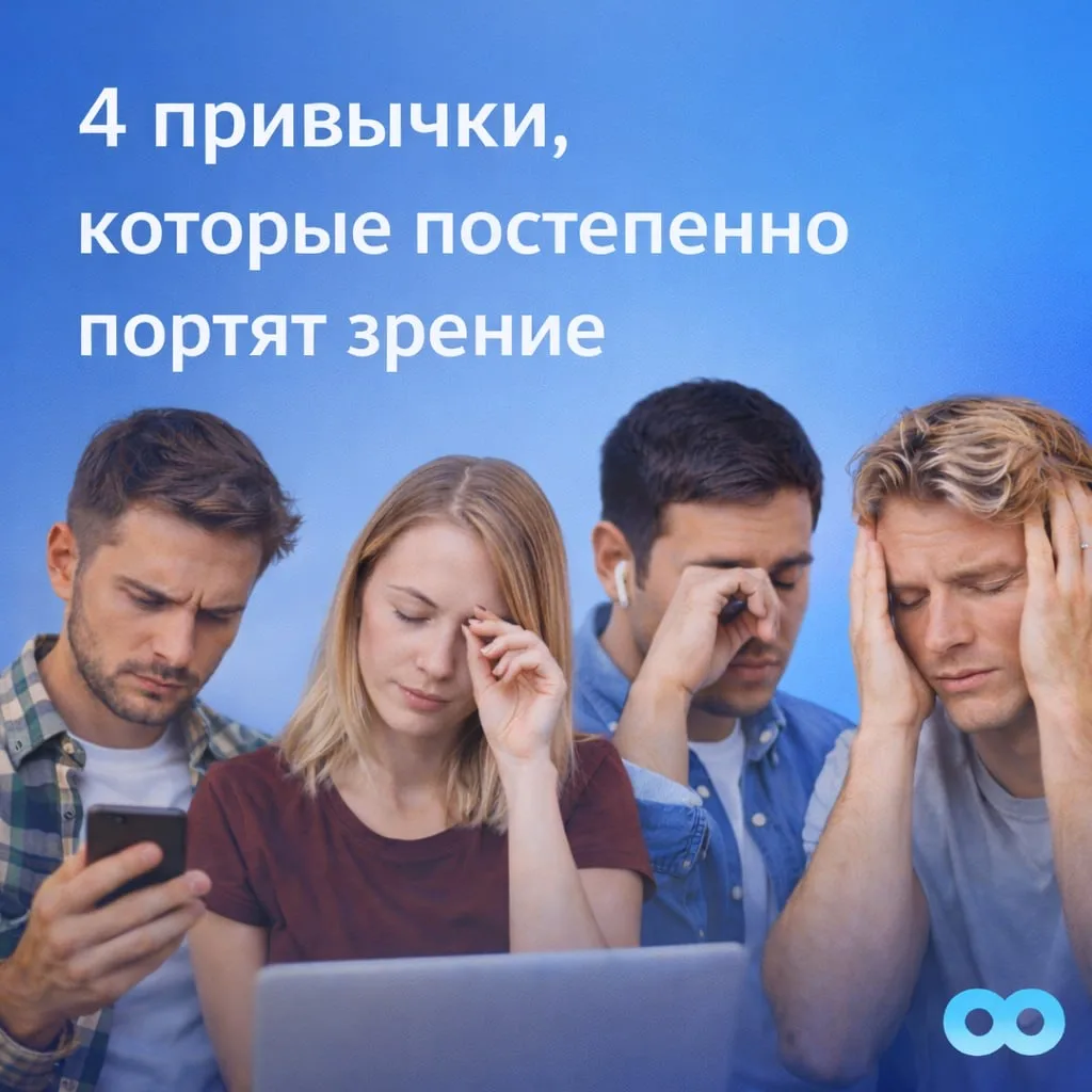 4 привычки, которые постепенно портят зрение