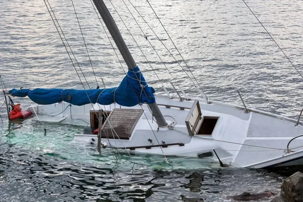 🚣‍♂️ Лодка с людьми затонула в Кронштадте.  По данным СМИ, судно унесло в сторону Финского залива. П