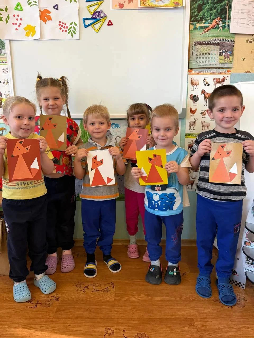 🦊 «Рыжая лиса» руками малышей! 🦊