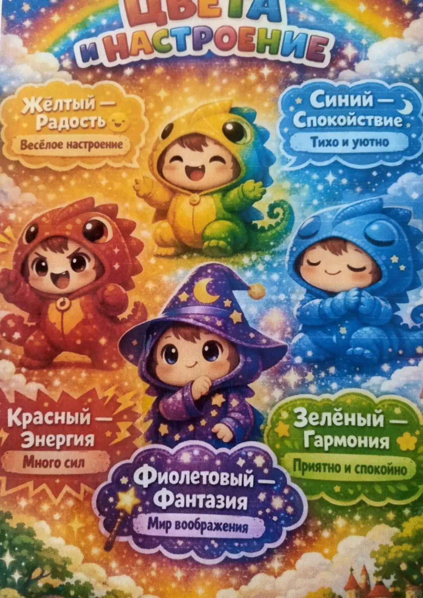 Какого цвета твоё настроение сегодня? Понедельник — день, когда наши малыши, разлучаясь с мамами пос