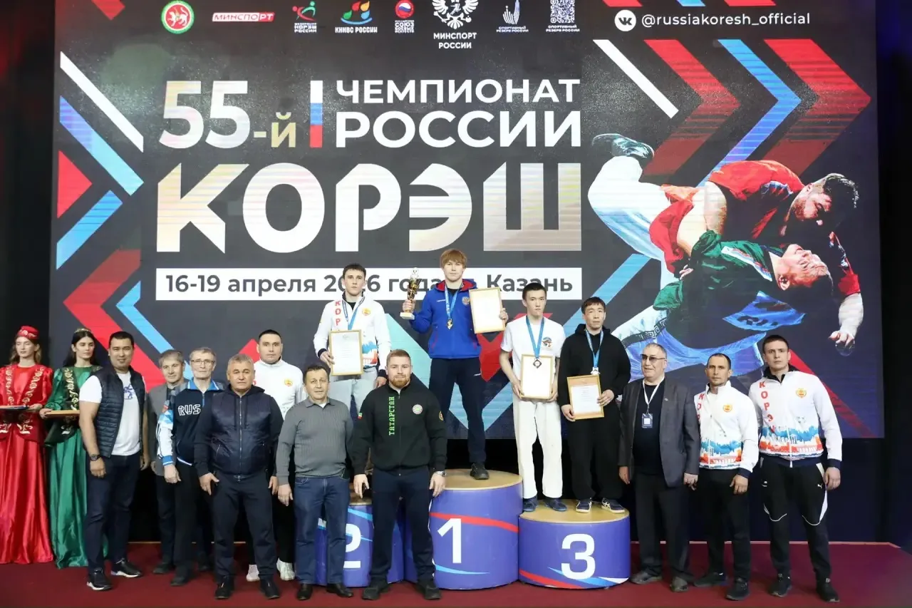 Три золотые медали: лаишевские борцы стали чемпионами России по корэш 🏆  В Казани во Дворце единобор