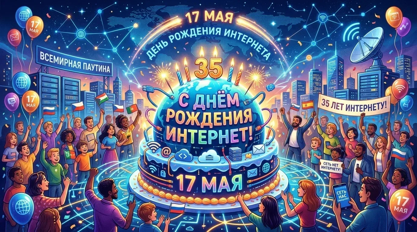 ​🌐 17 мая — День рождения Всемирной паутины! 🌐