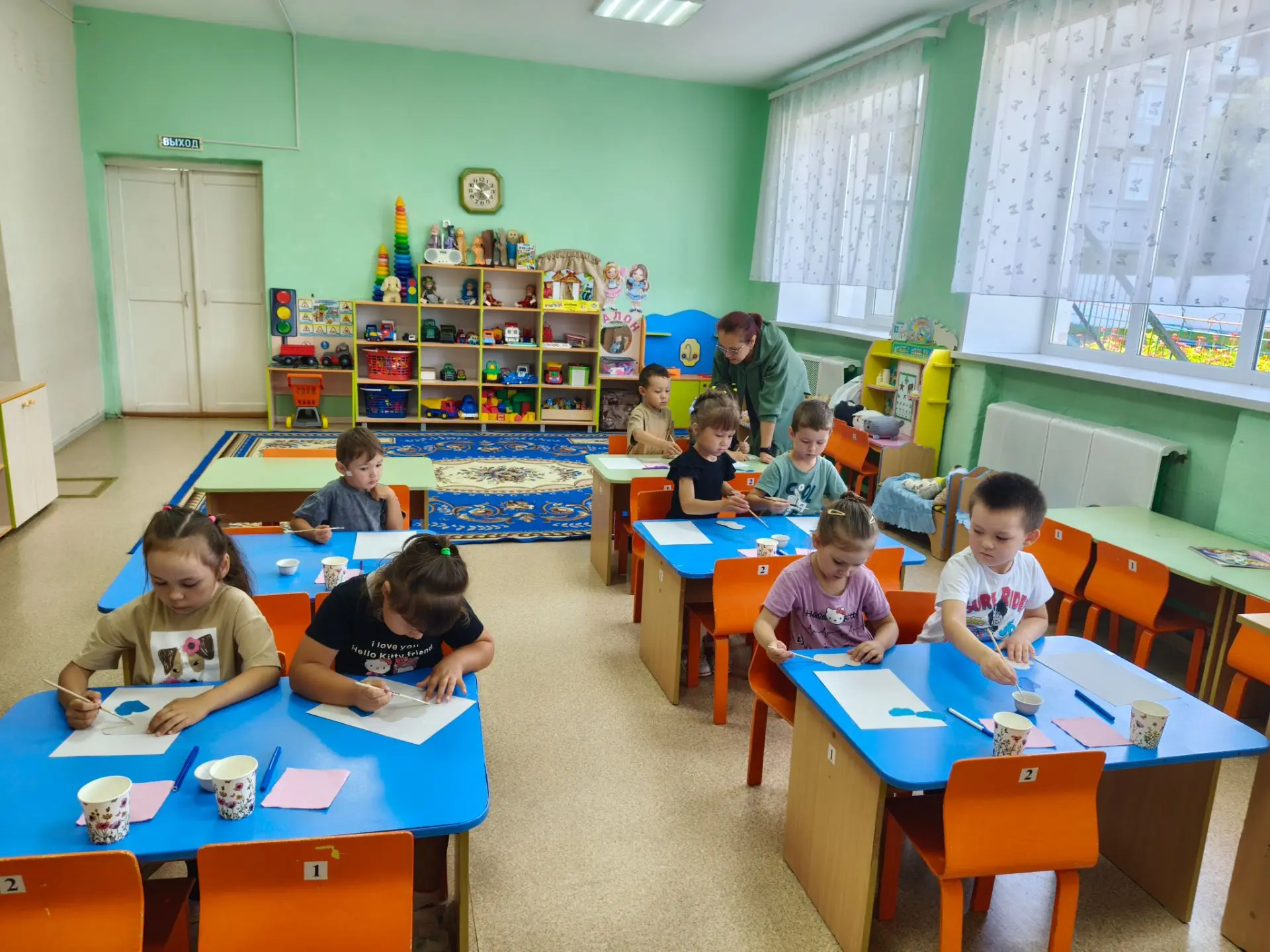 Дождик, лей, веселей! ☔️ В нашей группе сегодня была настоящая творческая мастерская. Н...
