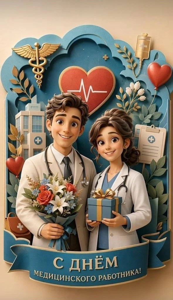 🎉С Днём медицинского работника!🎉

Ваша профессия — одна из самых благородных и необходимых в мире.