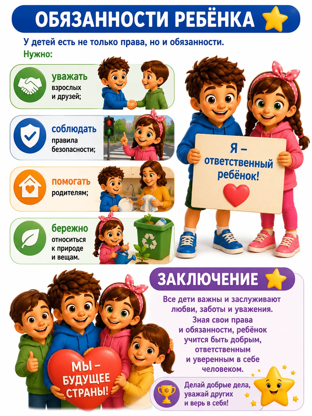 Права и обязанности ребенка