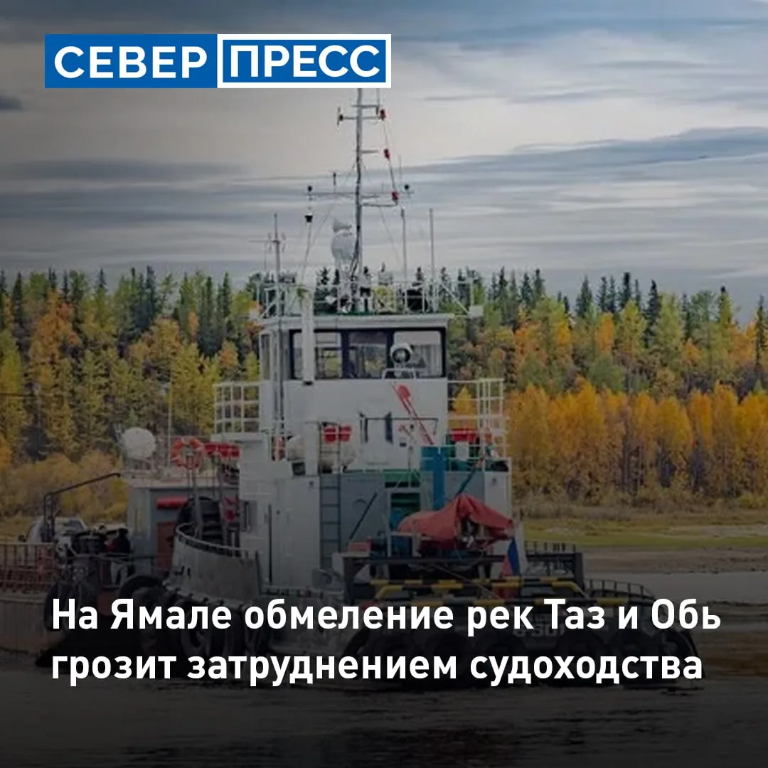 В районе села Мужи на Оби прогнозируется критическое обмеление, представляющее угрозу д...