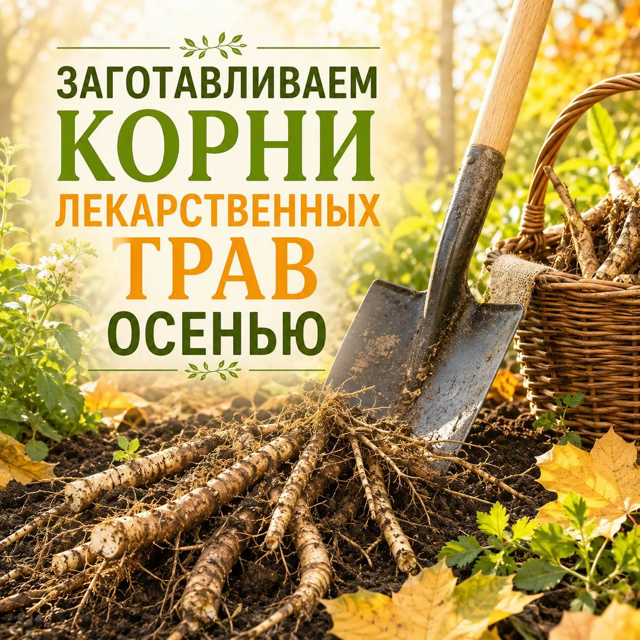 🌿 КАК ПРАВИЛЬНО ЗАГОТАВЛИВАТЬ КОРНИ ЛЕКАРСТВЕННЫХ ТРАВ ОСЕНЬЮ?