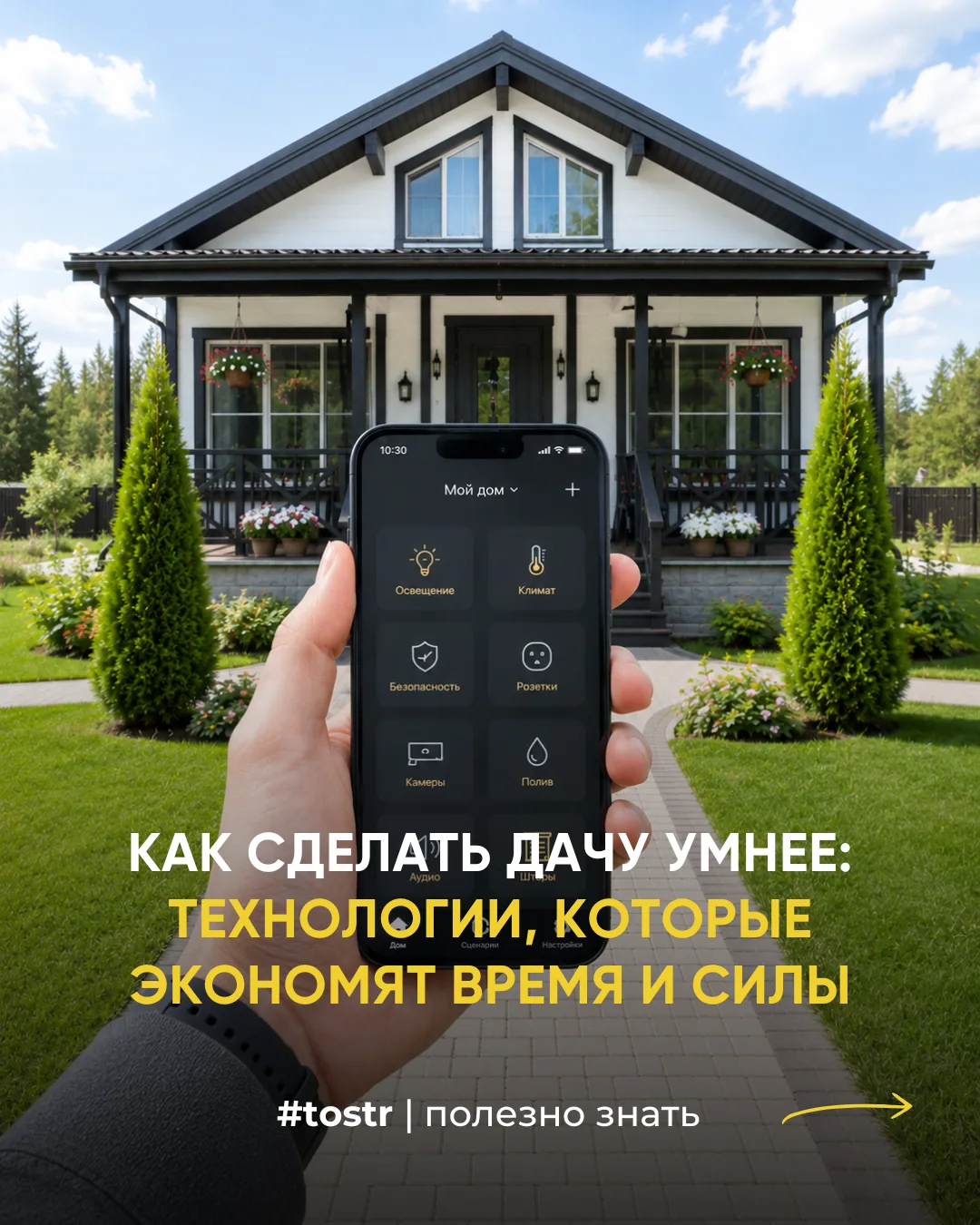 Рассказываем, какие устройства помогут тратить меньше времени на дачные хлопоты и больше — на отдых.