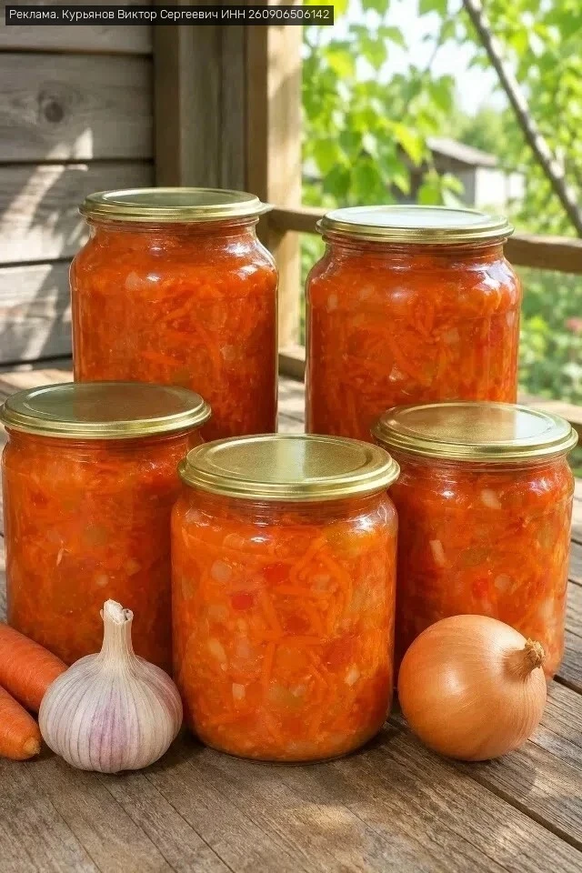 🥒 Кабачковый салат на зиму — проще не бывает!