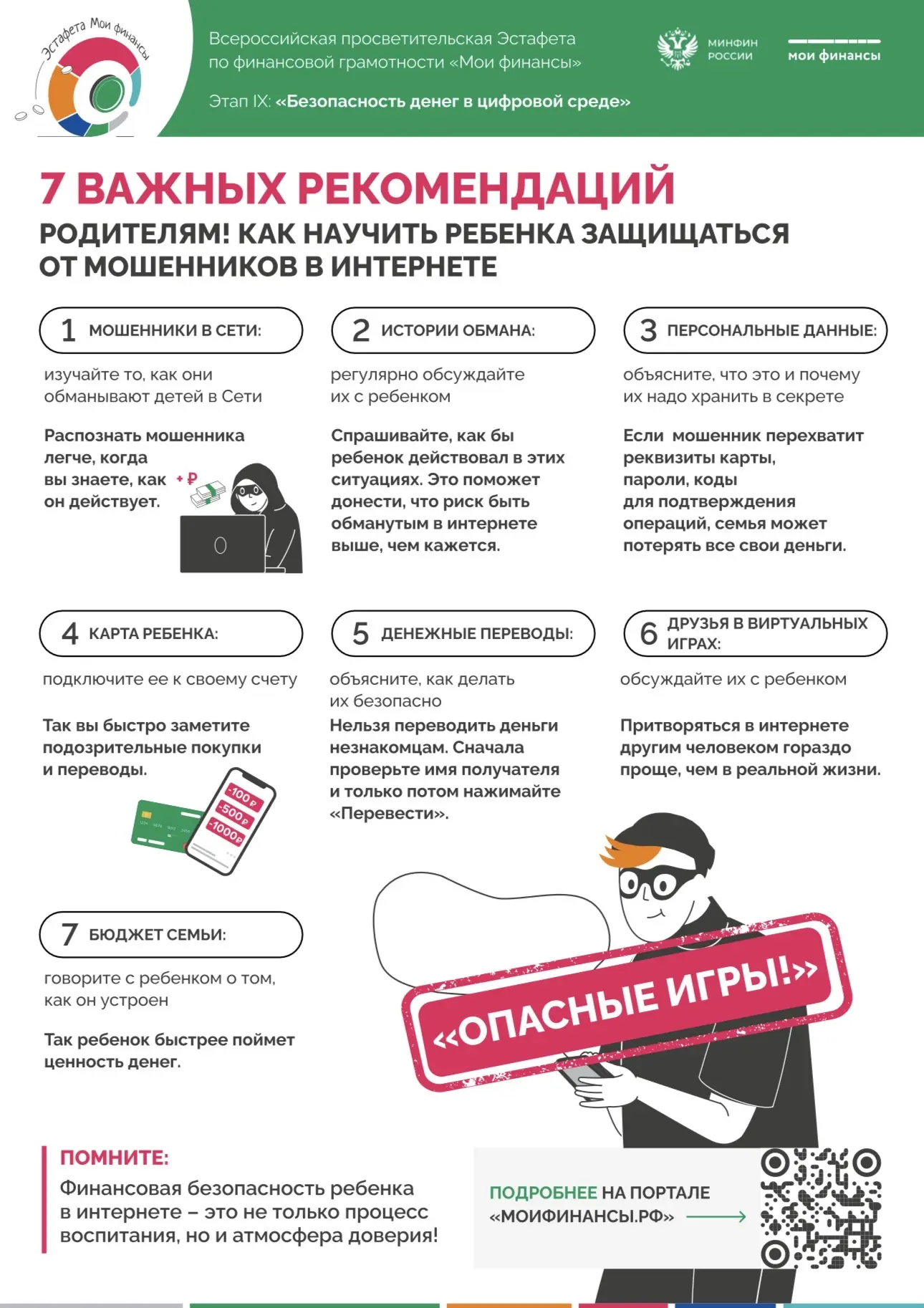 🛡 Берегите детей от интернет-мошенников: простые правила сегодня помогают избежать бол...