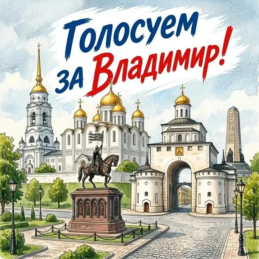 🌟 Владимирцев приглашают отдать свой голос за родной город в голосовании по выбору сле...