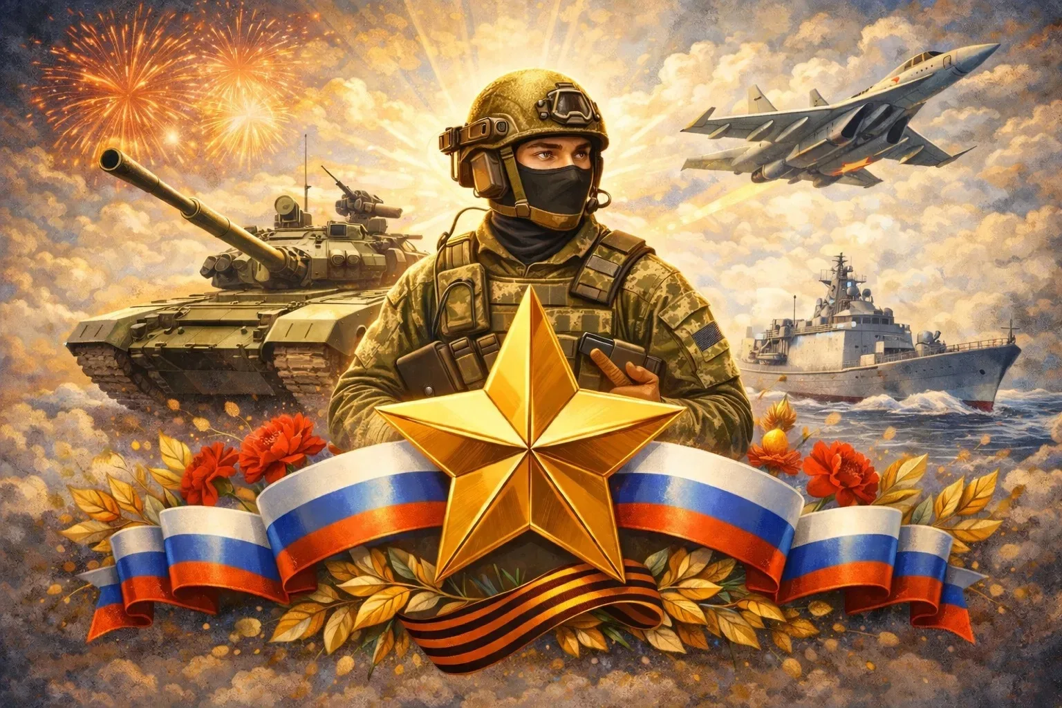 Дорогие мужчины, защитники нашей Родины! Поздравляем вас с этим важным праздником мужес...