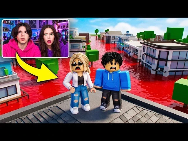 Ксюша затопила весь Brookhaven в Roblox! 😱🌊