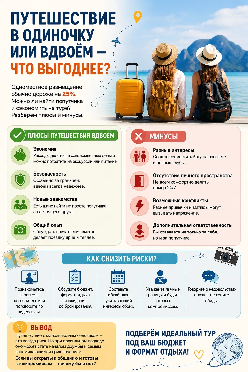 Подберем идеальный тур под ваш бюджет и формат отдыха!