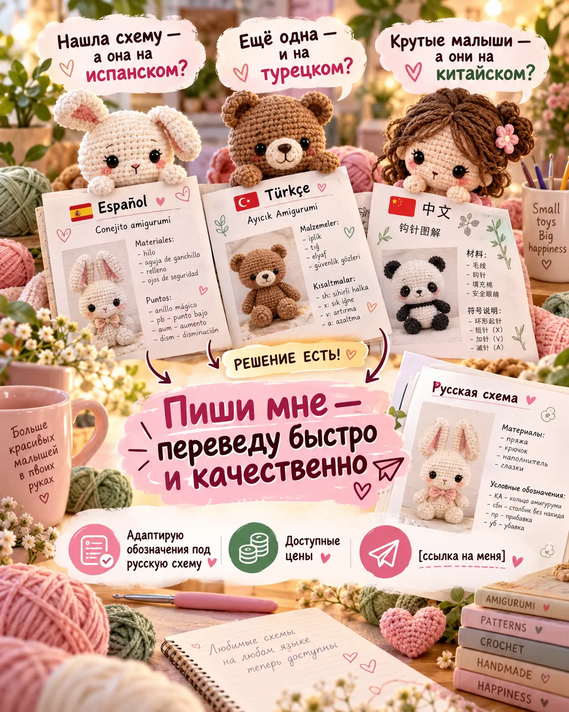 Нашла классную схему — а она на испанском?