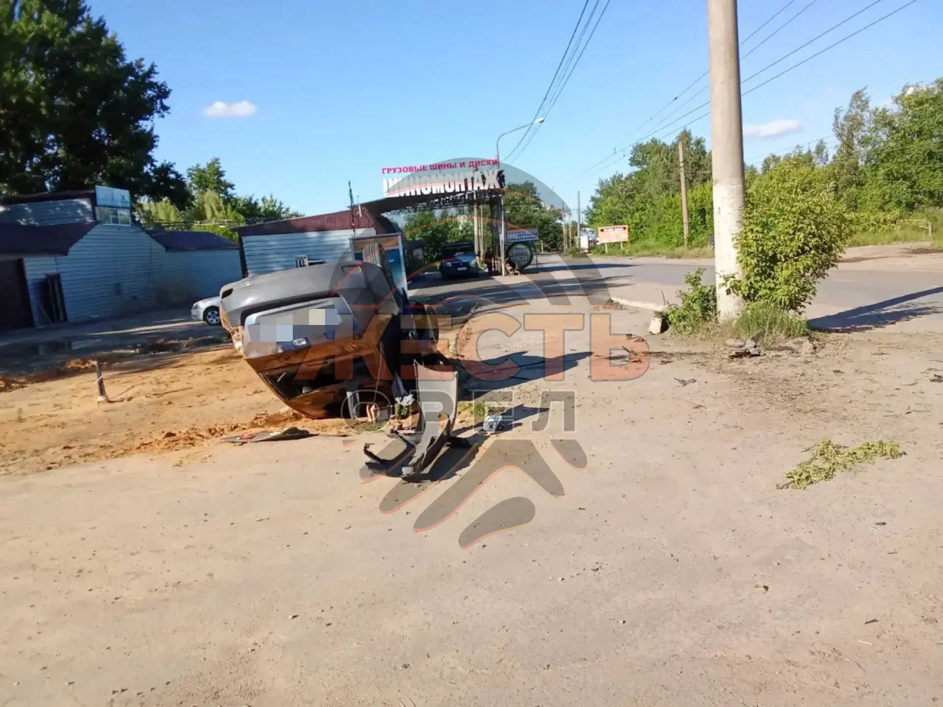 ❗️Легковушка перевернулась на крышу сегодня на Раздольной
