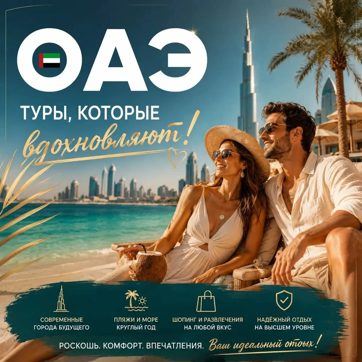 От 39 400 р/чел - ОАЭ: отдыхай красиво, плати разумно!
