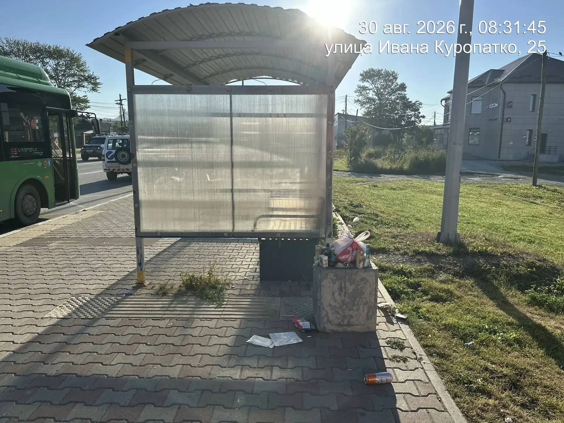 🚏 Сегодня в ходе утреннего мониторинга  содержания посадочных площадок общественного т...